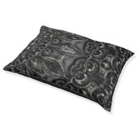 Charcoal Mandala Pet Bed