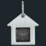 Charcoal Mandala  Pet ID Tag<br><div class="desc">Thank you for checking out my design. Follow my art on Instagram @MRNStudios or ko-fi.com/MRNStudios</div>