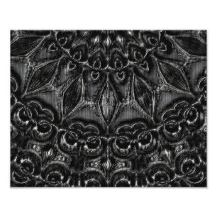Charcoal Mandala Photo Print