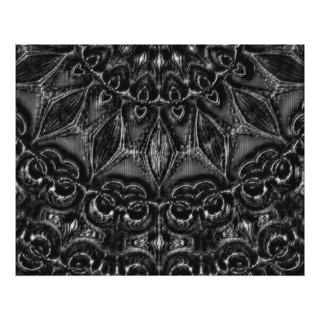 Charcoal Mandala  Photo Print (Front)