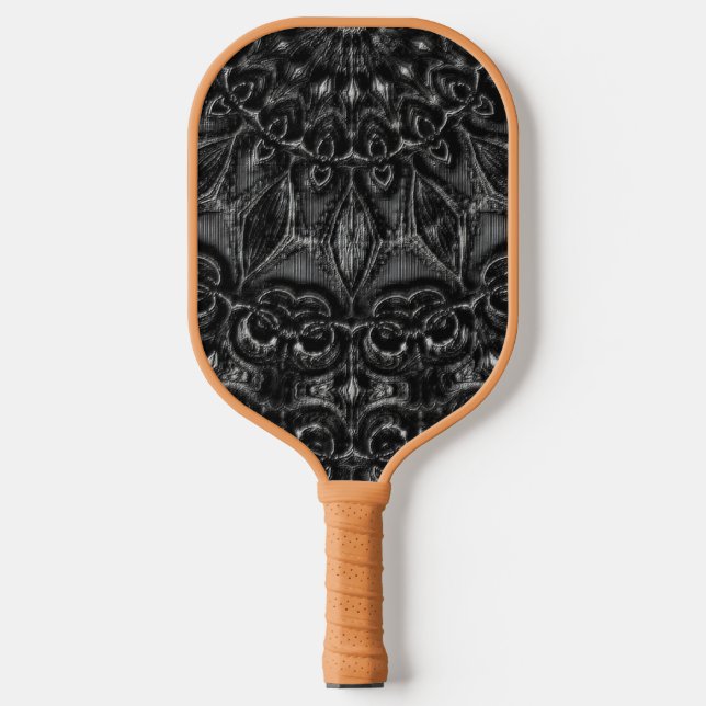 Charcoal Mandala  Pickleball Paddle (Front)
