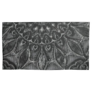 Charcoal Mandala   Pillow Case