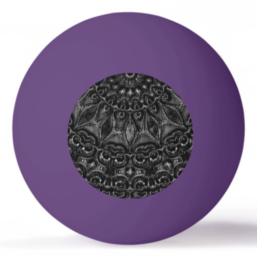 Charcoal Mandala  Ping Pong Ball