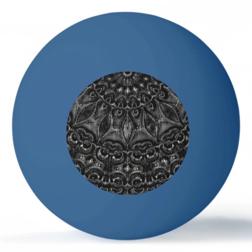 Charcoal Mandala  Ping Pong Ball