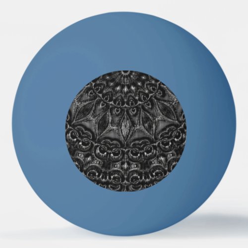 Charcoal Mandala  Ping Pong Ball