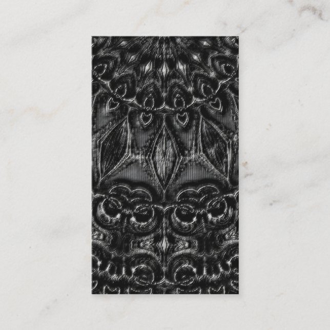 Charcoal Mandala  Place Card (Front)