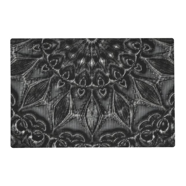 Charcoal Mandala  Placemat (Front)