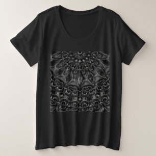 Charcoal Mandala Plus Size T-Shirt