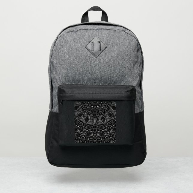 Charcoal Mandala   Port Authority® Backpack (Front)