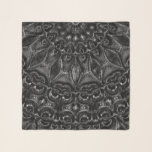 Charcoal Mandala  Scarf<br><div class="desc">Thank you for checking out my design. Follow my art on Instagram @MRNStudios or ko-fi.com/mrnstudios</div>