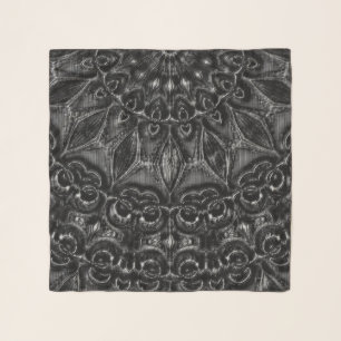 Charcoal Mandala  Scarf