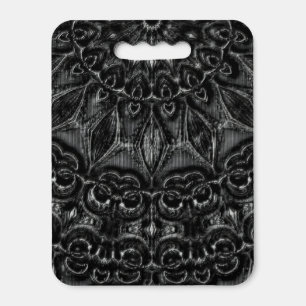Charcoal Mandala  Seat Cushion