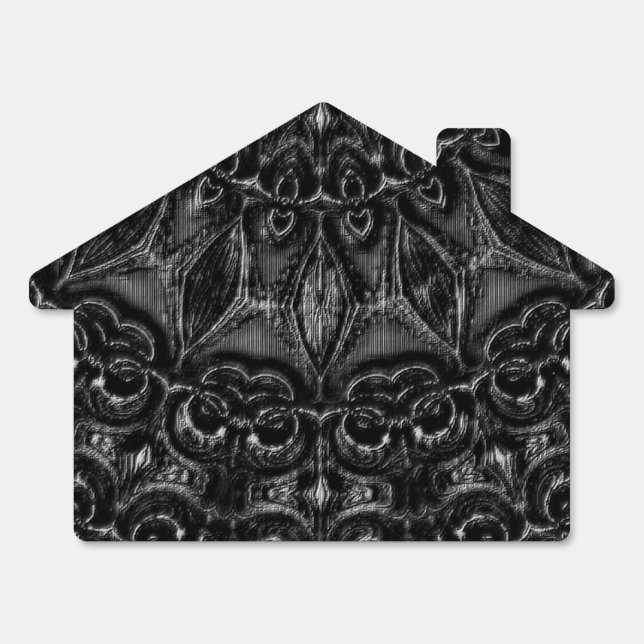 Charcoal Mandala  Sign (Front)
