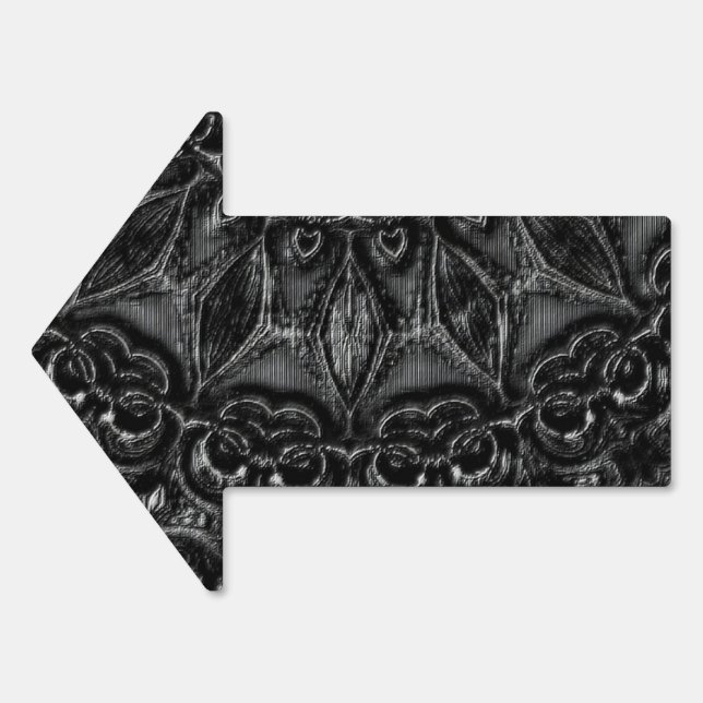 Charcoal Mandala  Sign (Front)