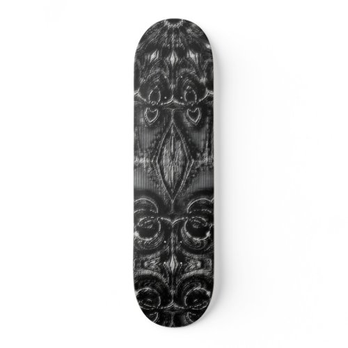Charcoal Mandala  Skateboard
