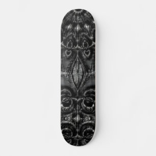 Charcoal Mandala Skateboard