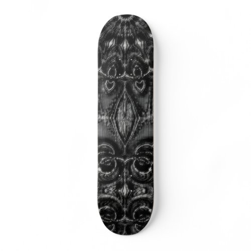 Charcoal Mandala  Skateboard