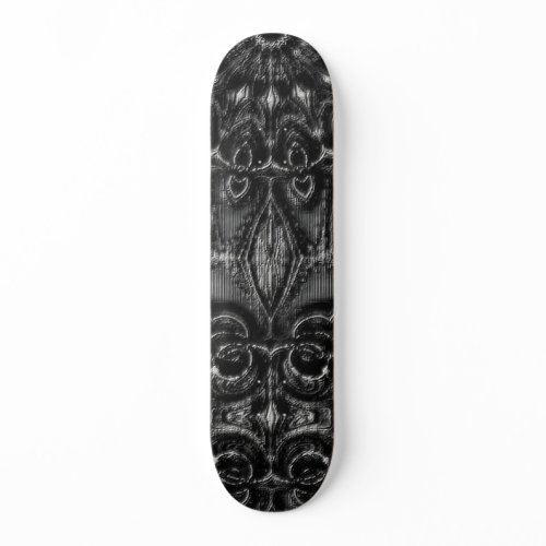Charcoal Mandala  Skateboard