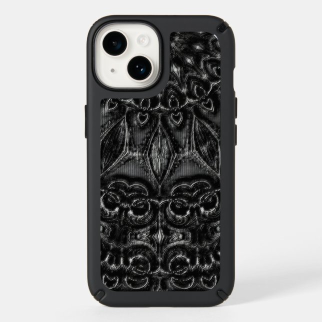 Charcoal Mandala  Speck iPhone Case (Front)