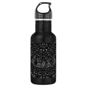 Charcoal Mandala  Stainless Steel Water Bottle
