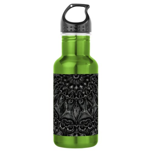 Charcoal Mandala  Stainless Steel Water Bottle