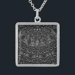 Charcoal Mandala    Sterling Silver Necklace<br><div class="desc">Thank you for checking out my design. Follow my art on Instagram @MRNStudios or ko-fi.com/mrnstudios</div>