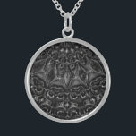 Charcoal Mandala    Sterling Silver Necklace<br><div class="desc">Thank you for checking out my design. Follow my art on Instagram @MRNStudios or ko-fi.com/mrnstudios</div>