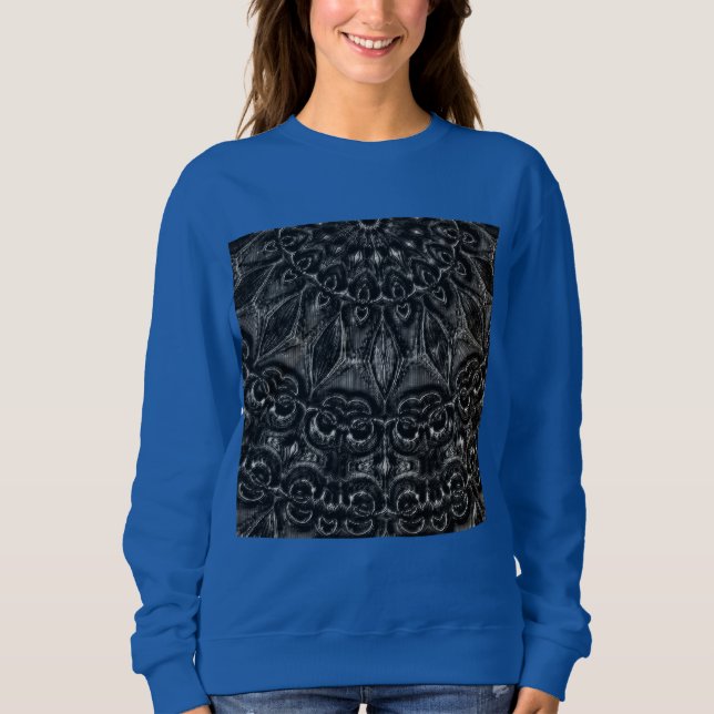 Charcoal Mandala  Sweatshirt (Front)