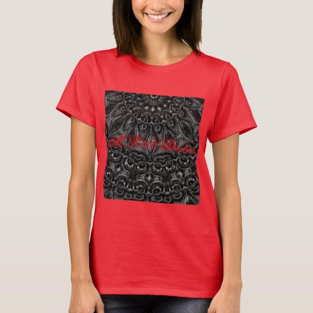 Charcoal Mandala  T-Shirt (Front)