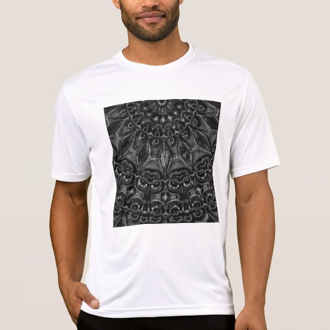 Charcoal Mandala  T-Shirt (Front)