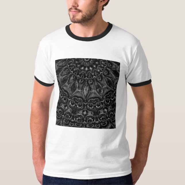 Charcoal Mandala  T-Shirt (Front)
