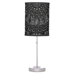 Charcoal Mandala Table Lamp