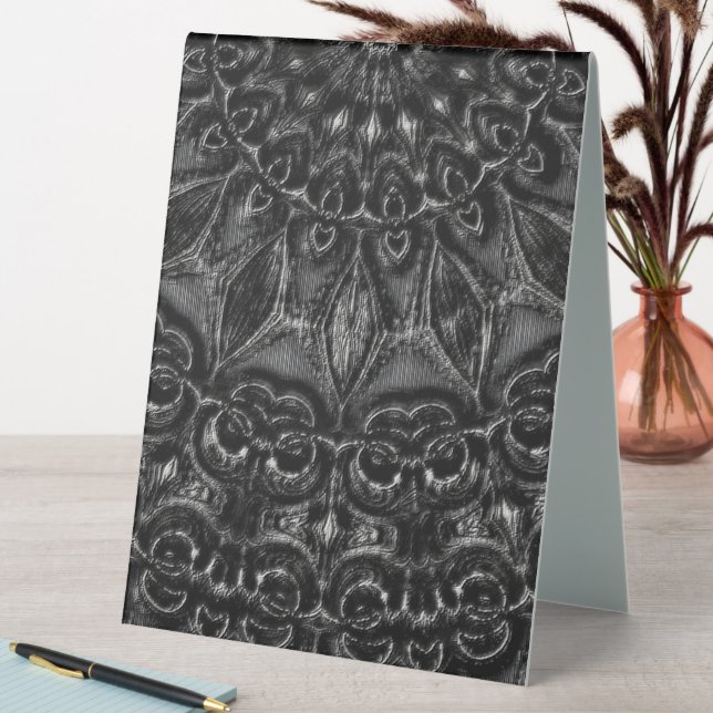 Charcoal Mandala  Table Tent (In SItu (Table))