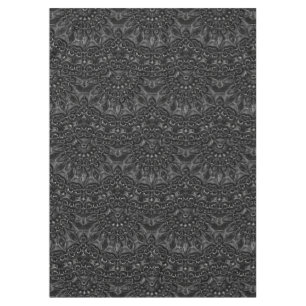 Charcoal Mandala   Tablecloth