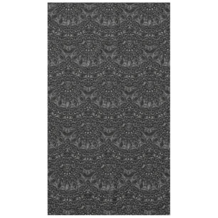 Charcoal Mandala   Tablecloth