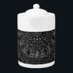 Charcoal Mandala  Teapot<br><div class="desc">Thank you for checking out my design. Follow my art on Instagram @MRNStudios or ko-fi.com/MRNStudios</div>