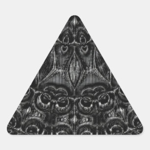 Charcoal Mandala Triangle Sticker
