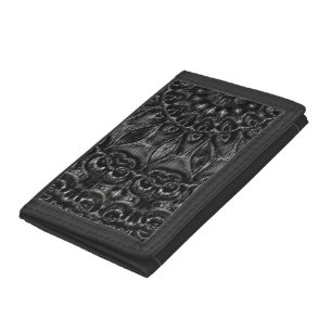 Charcoal Mandala  Trifold Wallet