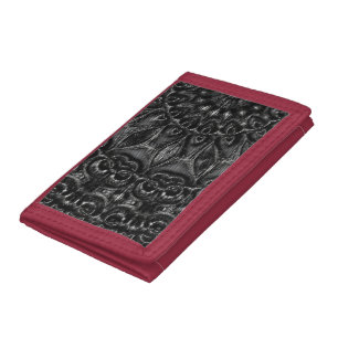 Charcoal Mandala Trifold Wallet