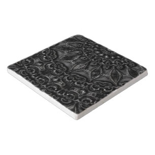 Charcoal Mandala Trivet