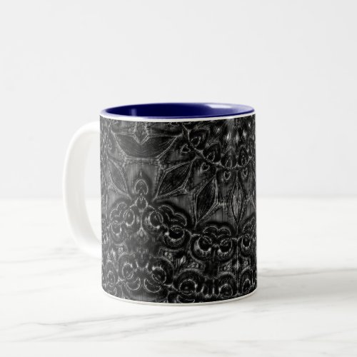 Charcoal Mandala   Two_Tone Coffee Mug