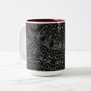Charcoal Mandala   Two-Tone Coffee Mug