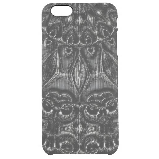 Charcoal Mandala  Clear iPhone 6 Plus Case