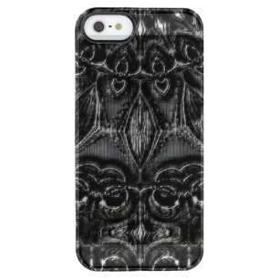 Charcoal Mandala Clear iPhone SE/5/5s Case
