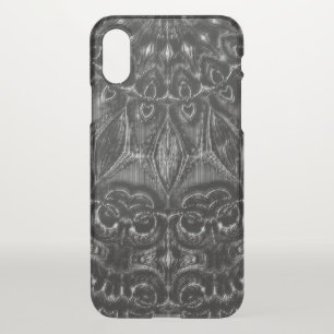 Charcoal Mandala iPhone X Case