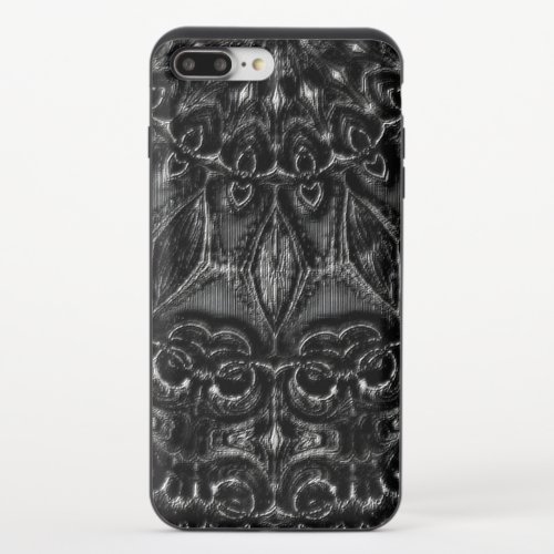 Charcoal Mandala  iPhone 87 Plus Slider Case