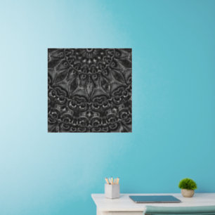 Charcoal Mandala Wall Decal