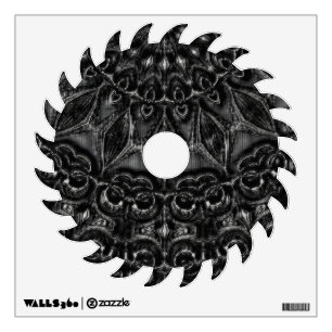 Charcoal Mandala  Wall Decal