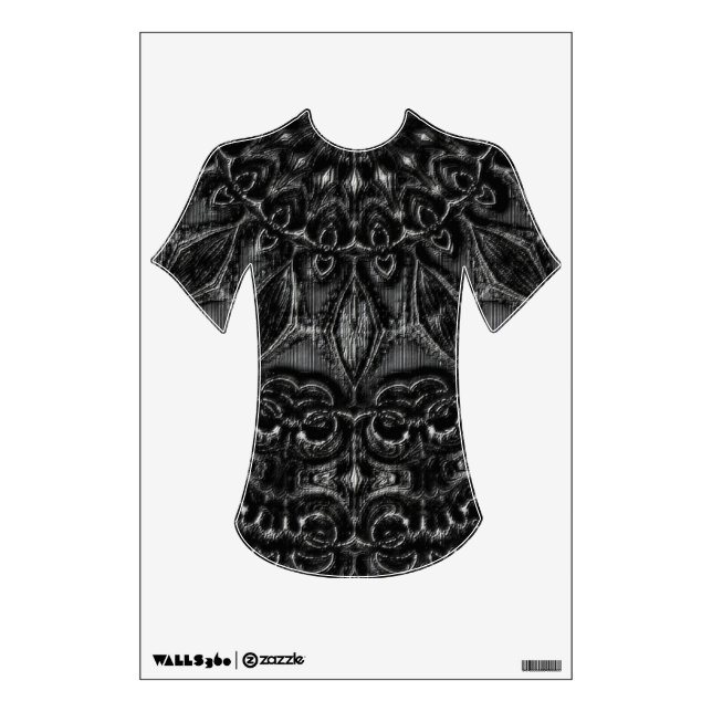 Charcoal Mandala  Wall Decal (Front)