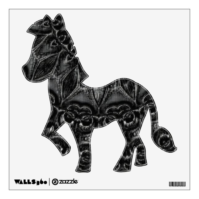 Charcoal Mandala  Wall Decal (Front)